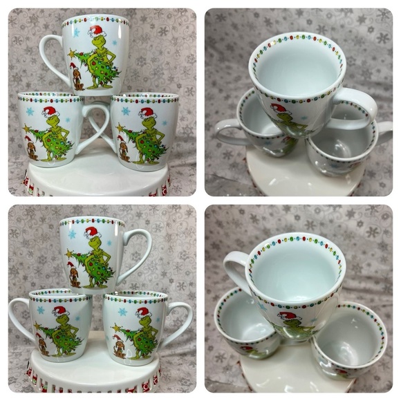 How The Grinch Stole Christmas 18 Piece Dining Set - Dinner | Salad/App & Mugs - Picture 3 of 10